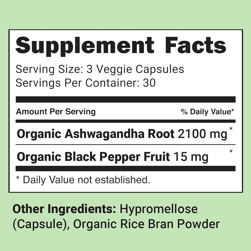 Custom Organic Stress Relief Energy Supplement capsules