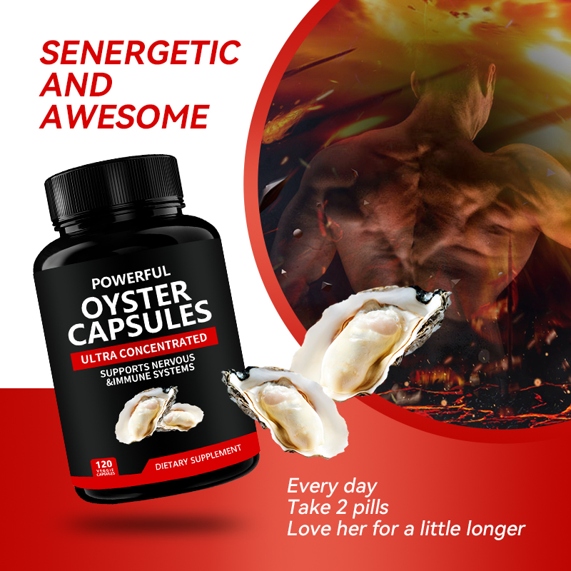Hot selling natural tongkat ali ginseng extract oyster capsules strong maca capsules for men