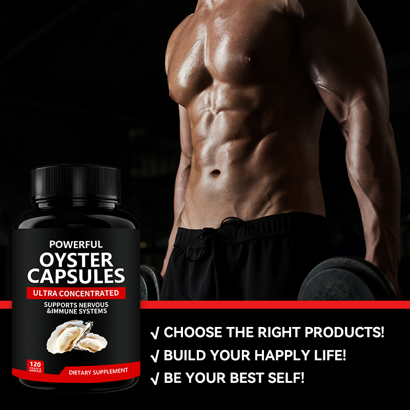 Hot selling natural tongkat ali ginseng extract oyster capsules strong maca capsules for men